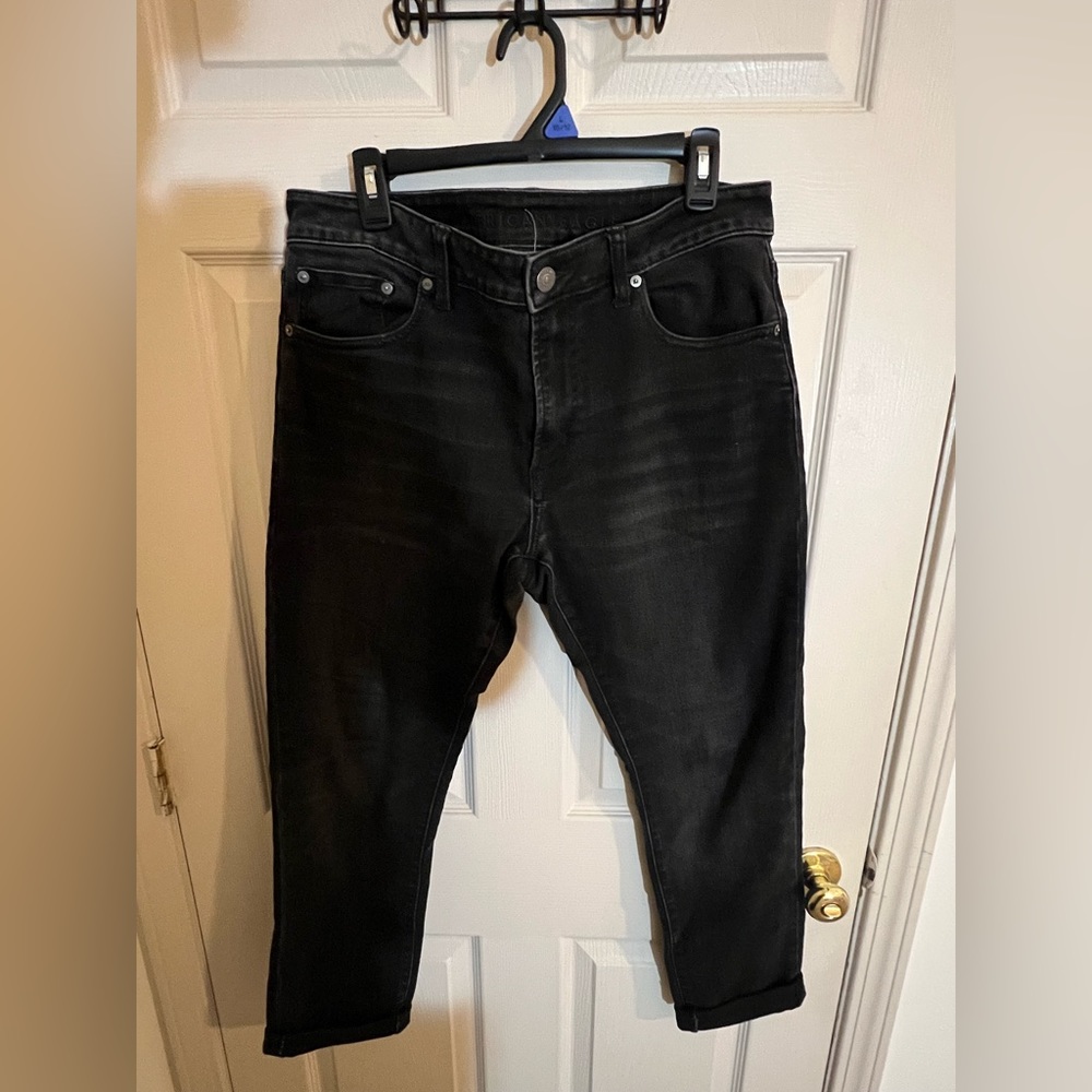 34W-30L American Eagle (Next Level Flex) black jeans